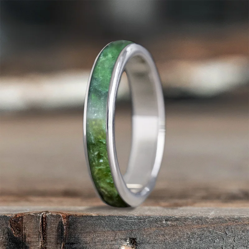 wedding ring for women-Custom Design - Ladies Single Inlay Ring EZNNZ7kOunBSXj5IMCm8JQ_g