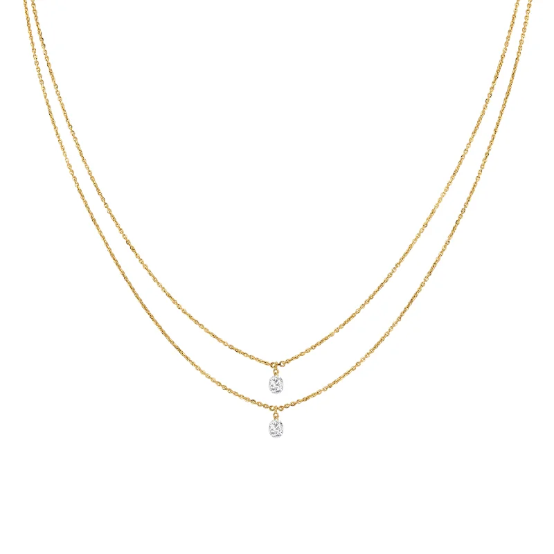 graduation necklace for women-Toi Et Moi Diamond Necklace