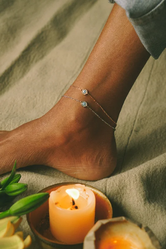 chain anklets for women-Ian Evil Eye Anklet