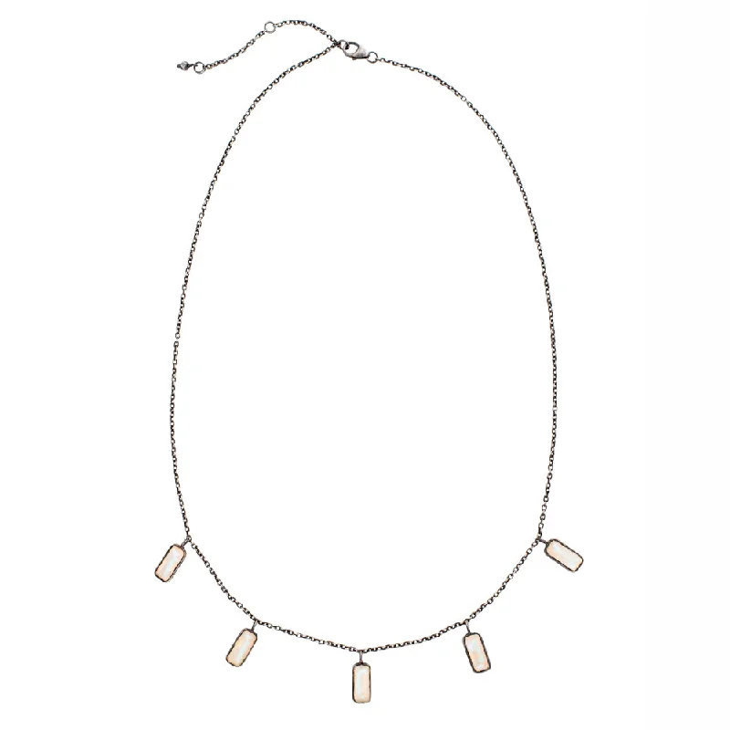 opal necklace for women-Skylight Necklace in Moonstone