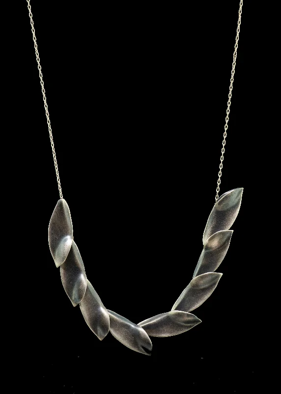 snake chain necklace for women-Large Pea Pod Necklace