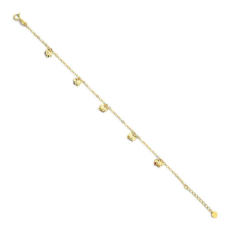 moon anklets for women-14K Anklet Elephant