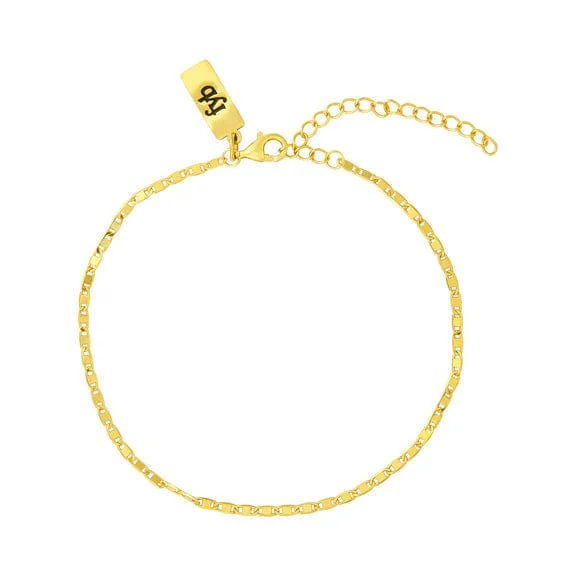 colorful ankle chains for women-Fiona Gold Anklet