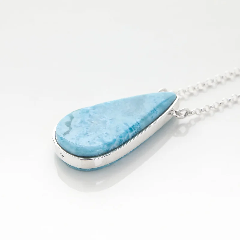 matching necklace for women-Larimar Necklace Veta Honda VIX