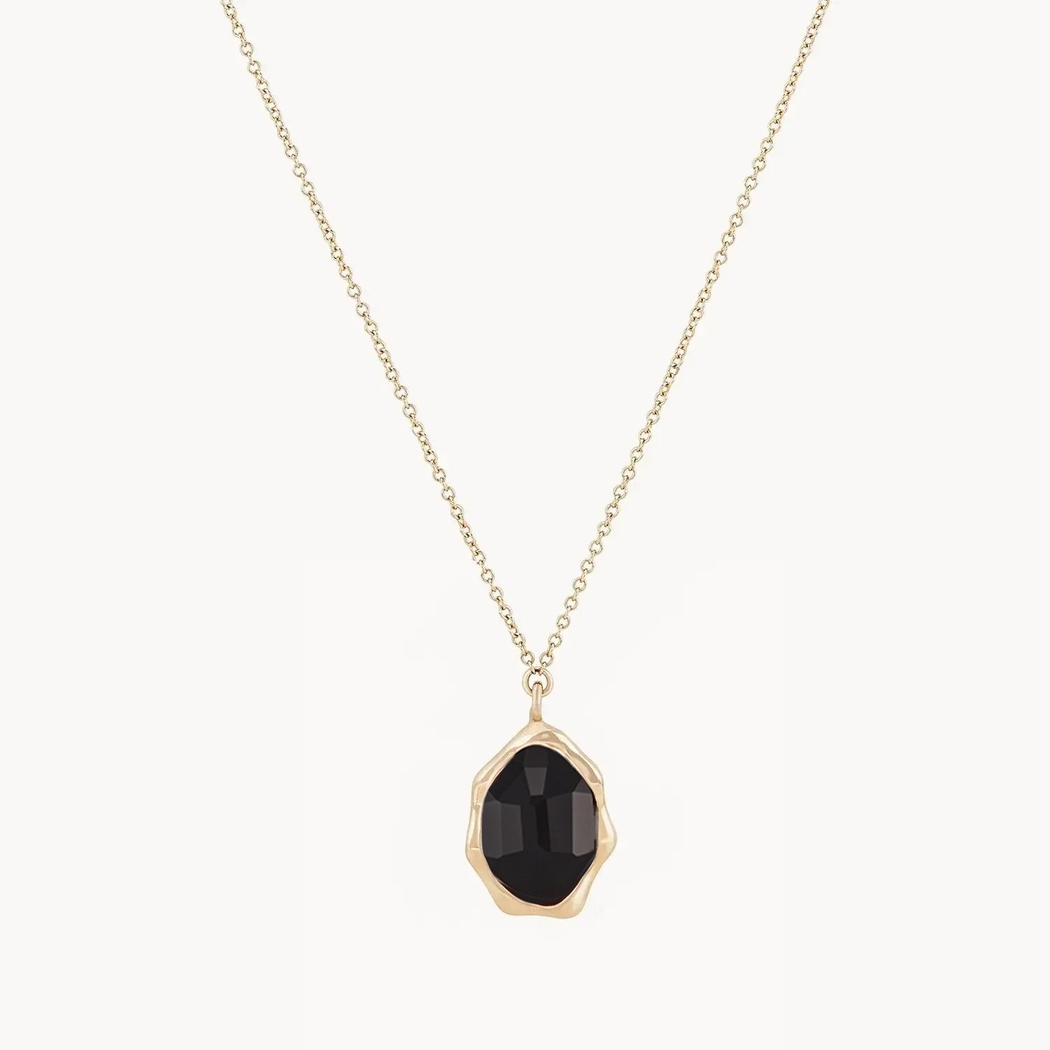 cross necklace for women-black onyx mood necklace