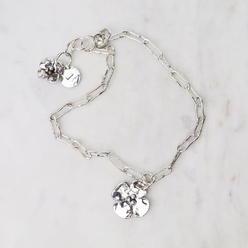 delicate anklets for women-Dogwood Charm Anklet