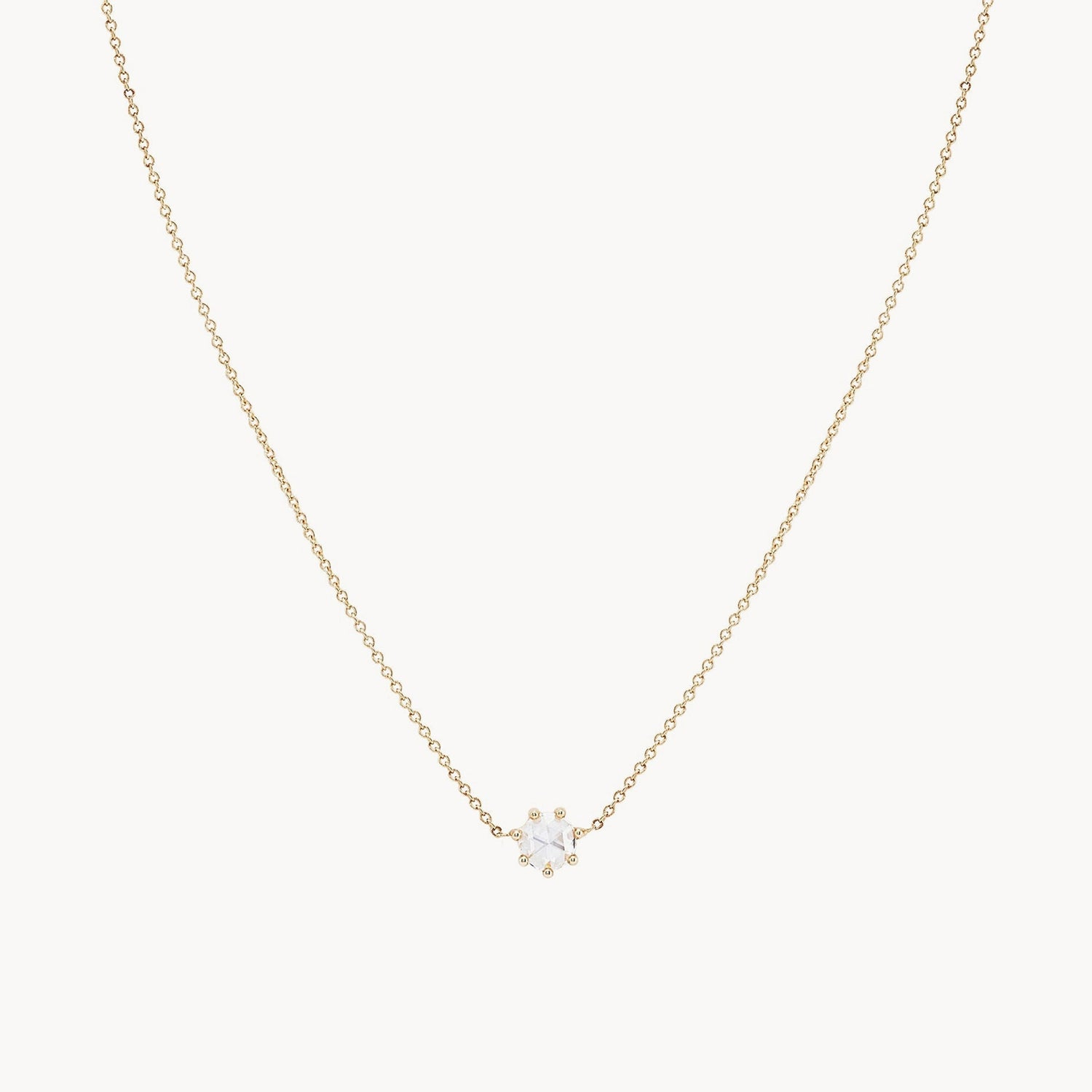 bar necklace for women-supernova necklace - 14k yellow gold, white diamond