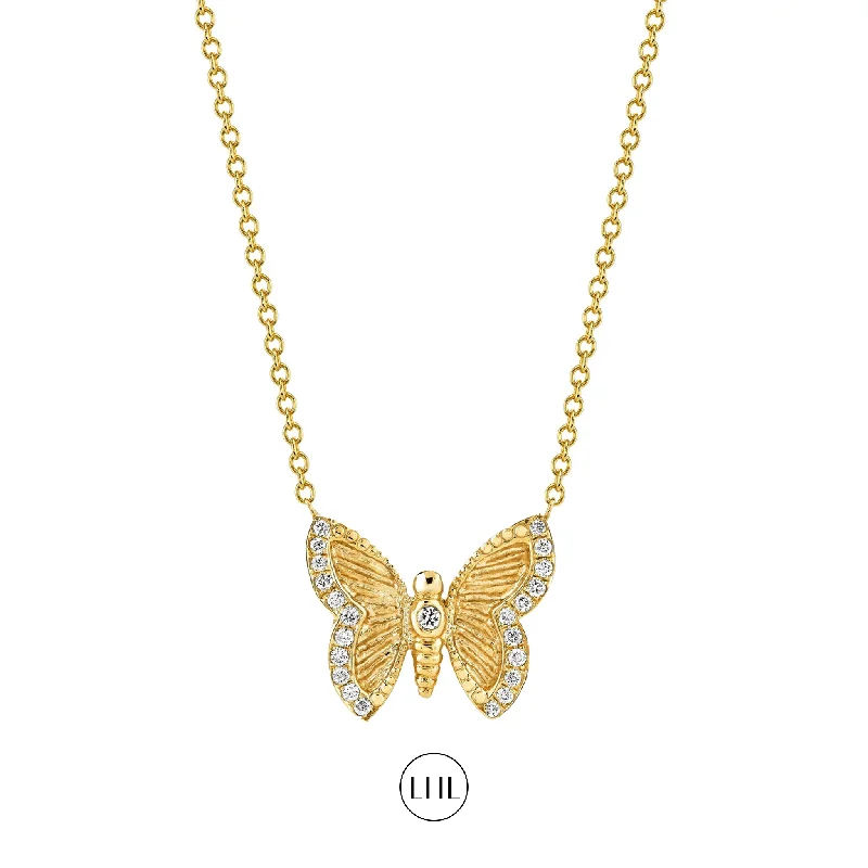 clasp necklace for women-Metamorphosis Butterfly Necklace