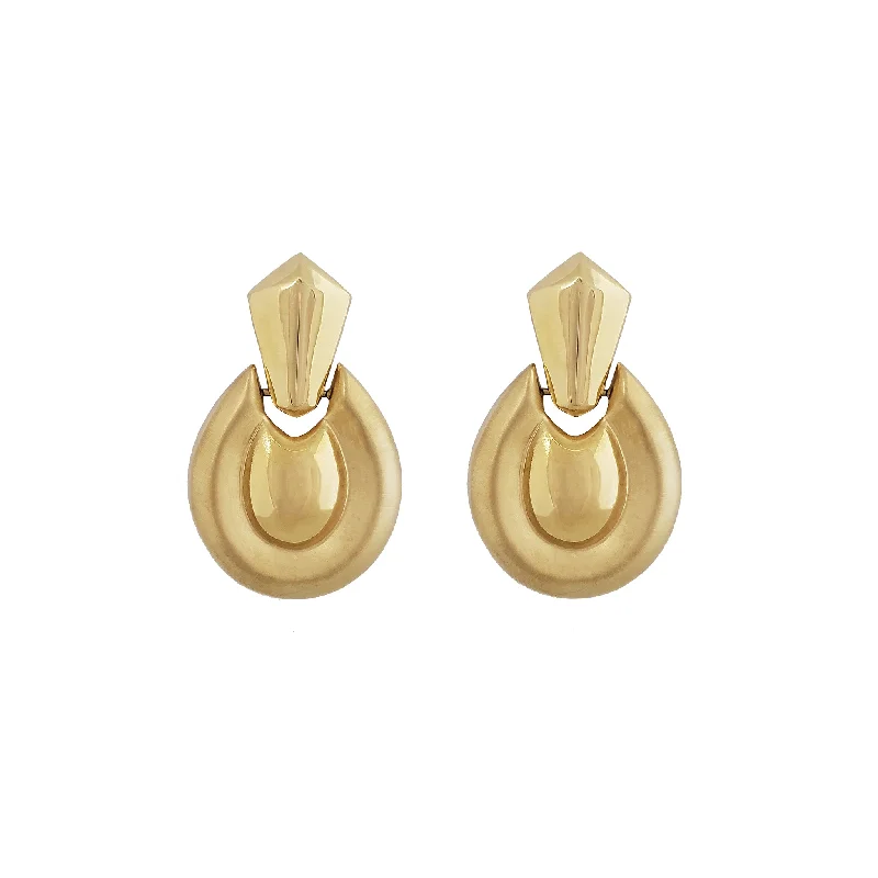 infinity earrings for women-Gong Drop Earrings (18K)