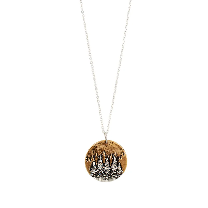 rhinestone necklace for women-Treeline Musing Necklace | Available to Ship January 28, 2025