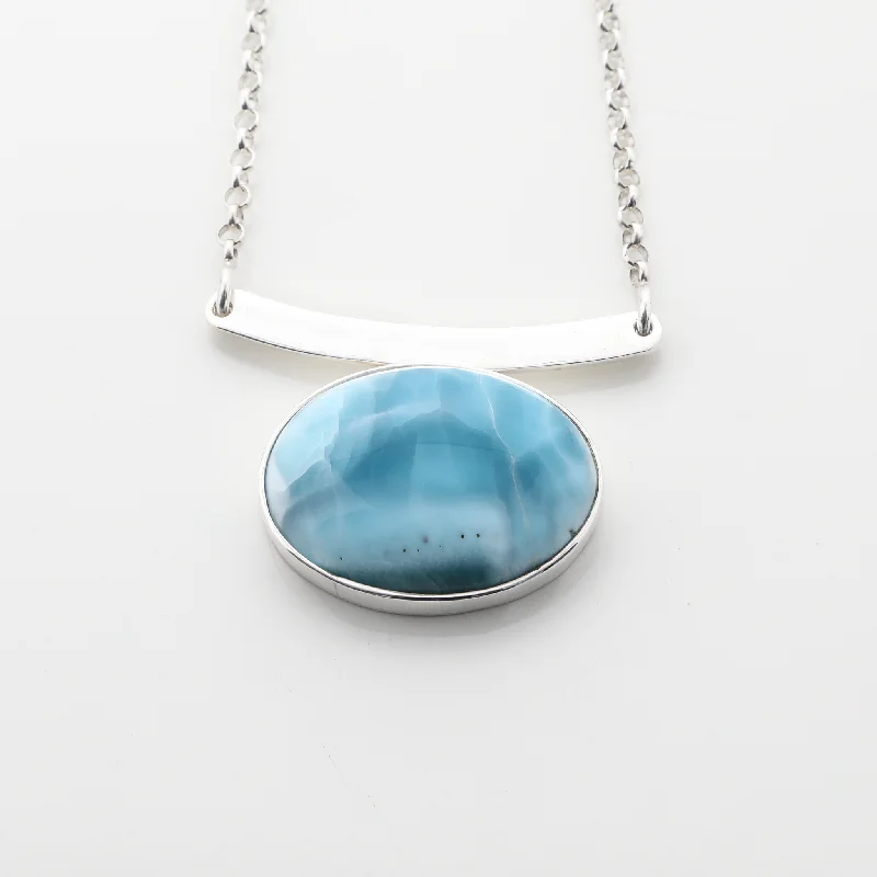 clasp necklace for women-Larimar Darcy Necklace