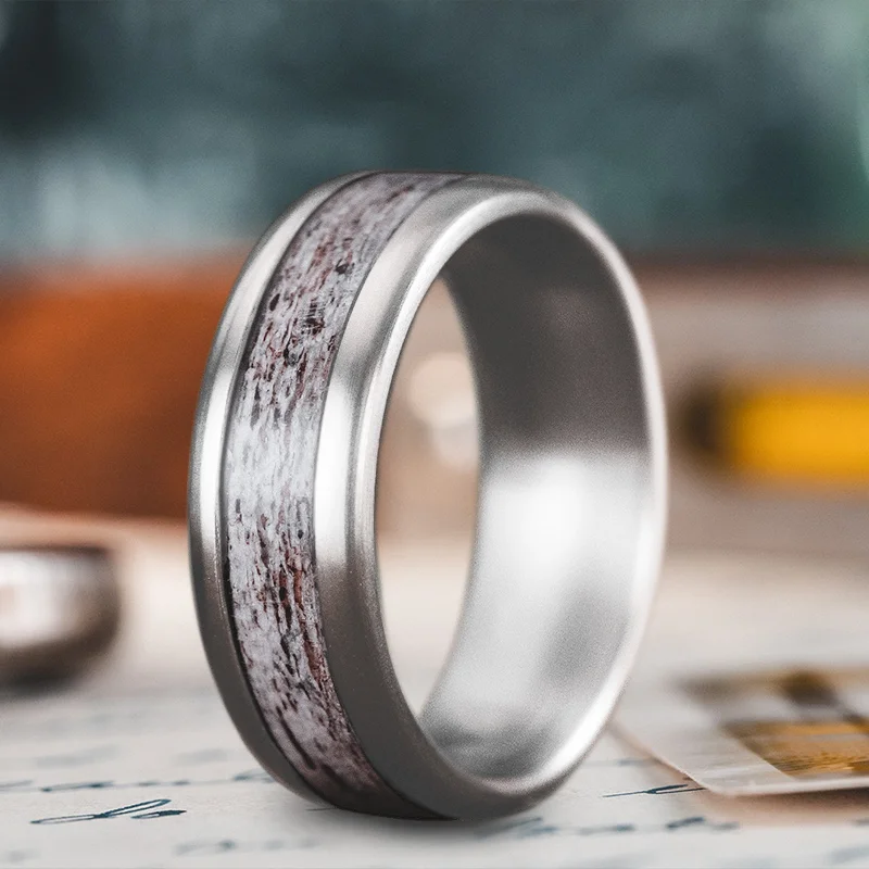 band ring for women-Custom Design - Single Inlay 1Oe-Co6-AF-F8usFvXCwLqMo