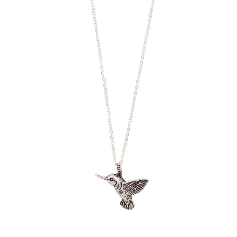 pendant necklace with crystals for women-Float like a Hummingbird Necklace