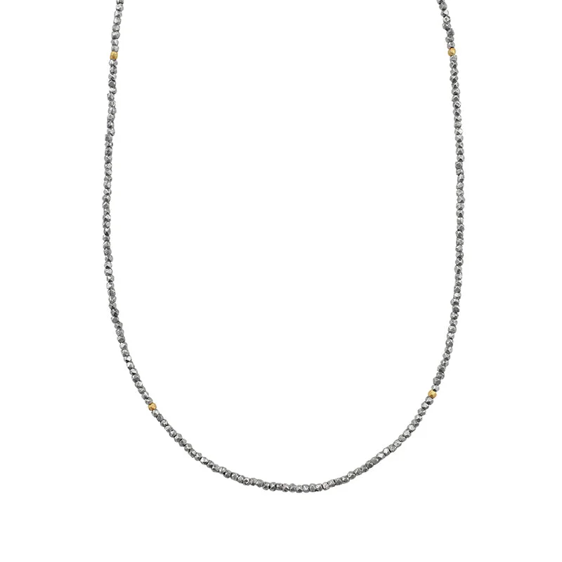 gold chain necklace for women-Heirloom Sterling Strand Necklace in 16-18" L