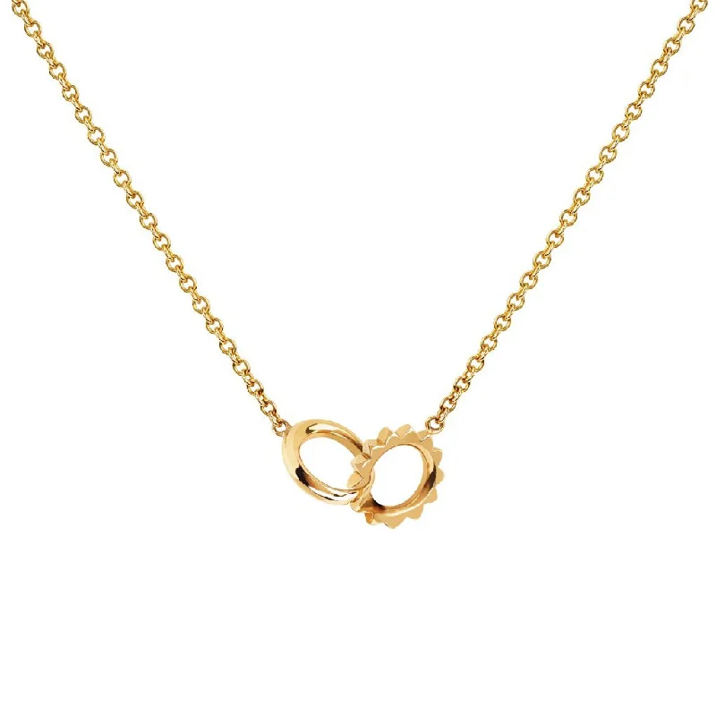 infinity chain necklace for women-Baby Solid Interlocking Unity Necklace