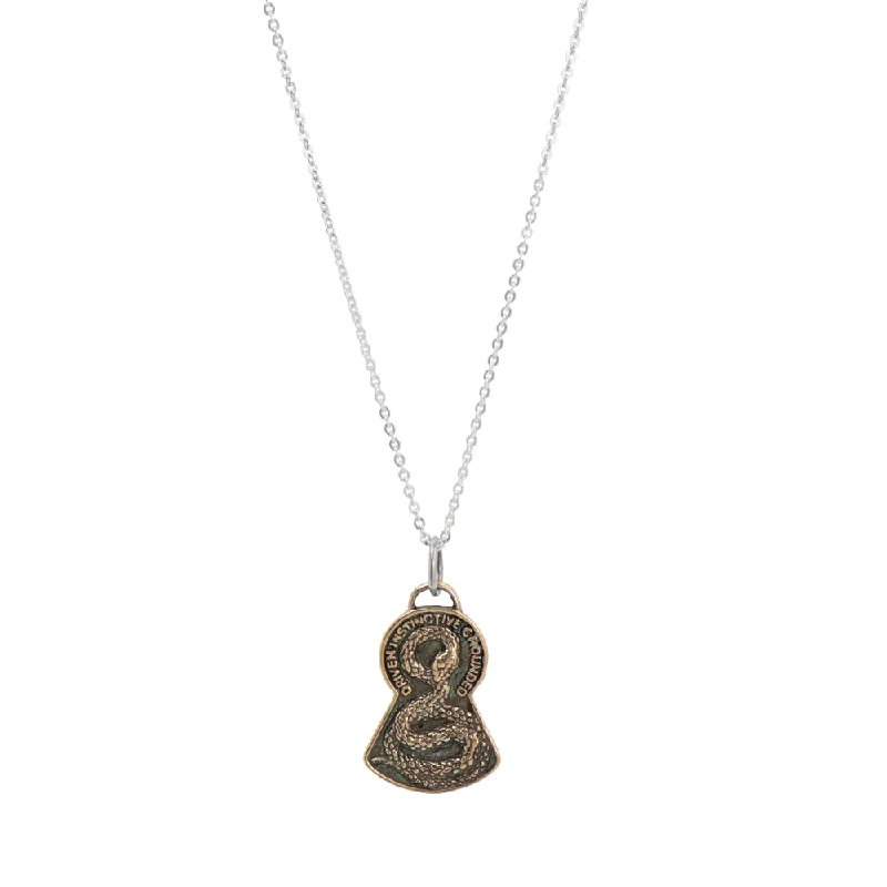 cute necklace for women-Nature Saint Necklace - Snake: Driven | Instinctive | Grounded