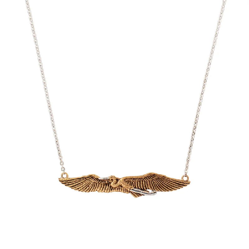 cross necklace for women-Egret Necklace