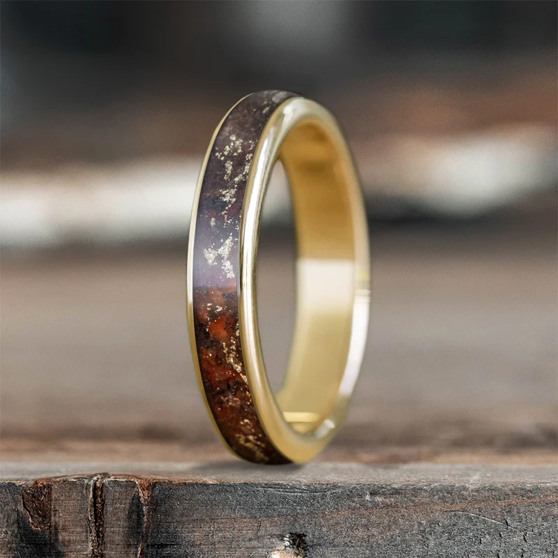 engraved ring for women-Custom Design - Ladies Single Inlay Ring C3OtlL0_rkOBvUZPqaZUb822