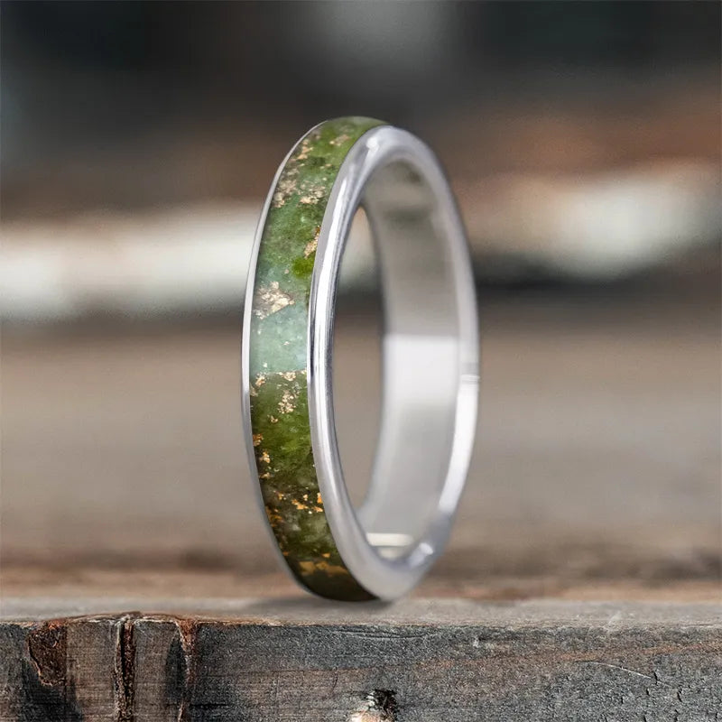 wedding band ring for women-Custom Design - Ladies Single Inlay Ring SYZMlmgnZYRyQrm39mWoGAAi