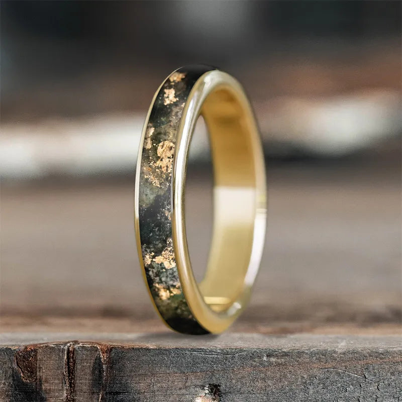 stackable ring for women-Custom Design - Ladies Single Inlay Ring WGnsrbZGv3CNV0El6_XDaLNE