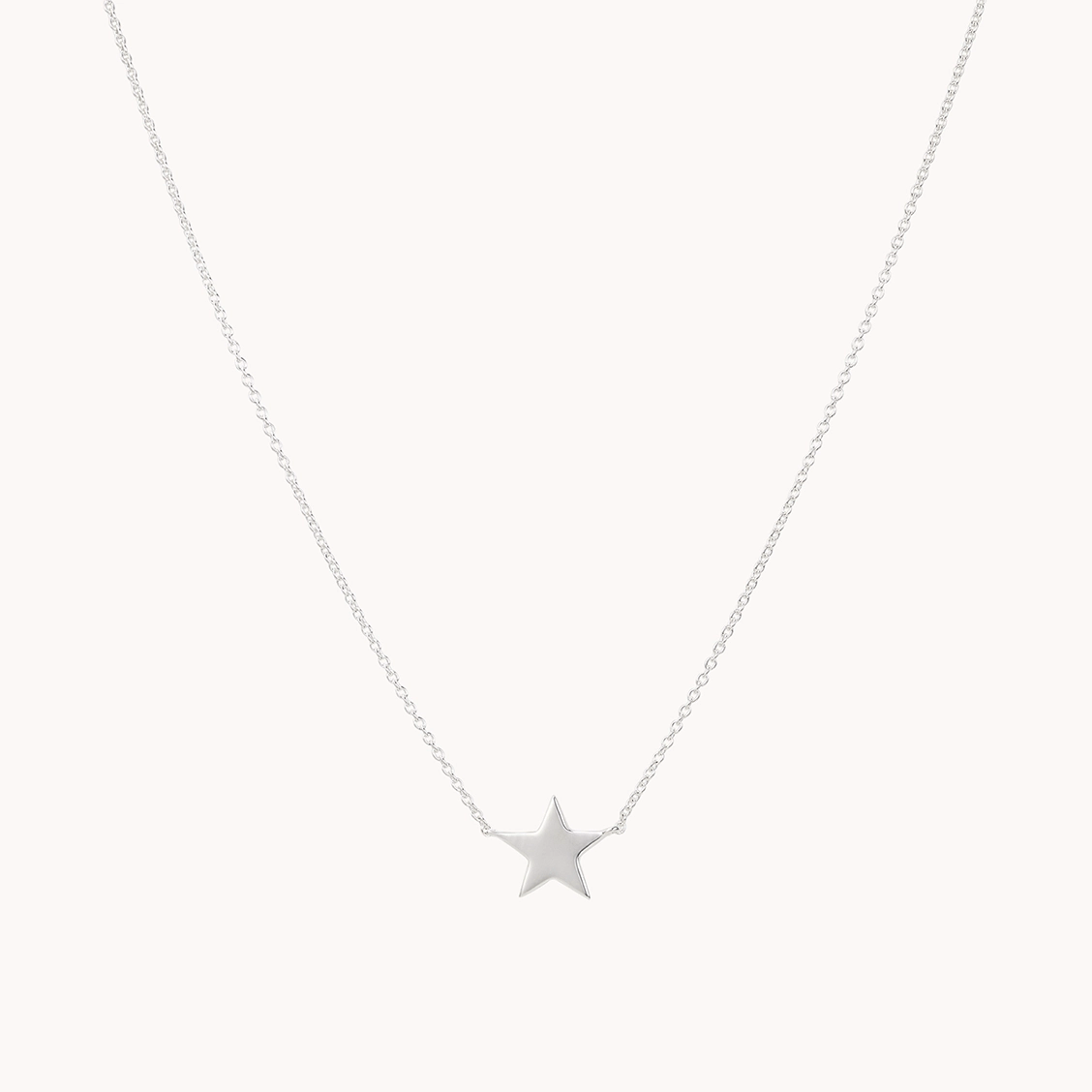 rhinestone necklace for women-stella star necklace silver - sterling silver