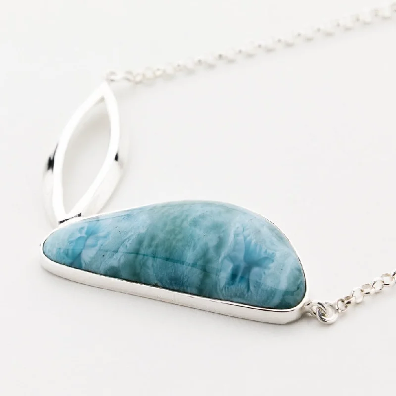 gold chain necklace for women-Larimar Necklace Galecki