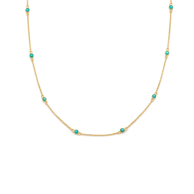 name necklace for women-Floatesse Necklace | Turquoise