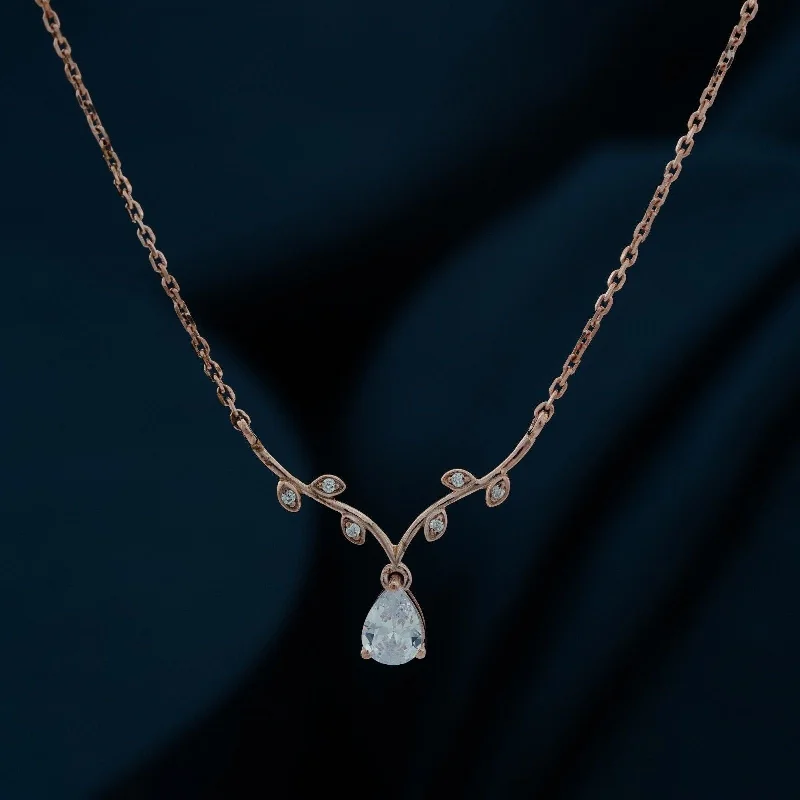 pendant necklace with crystals for women-Rose Gold Italian Link Chain Necklace