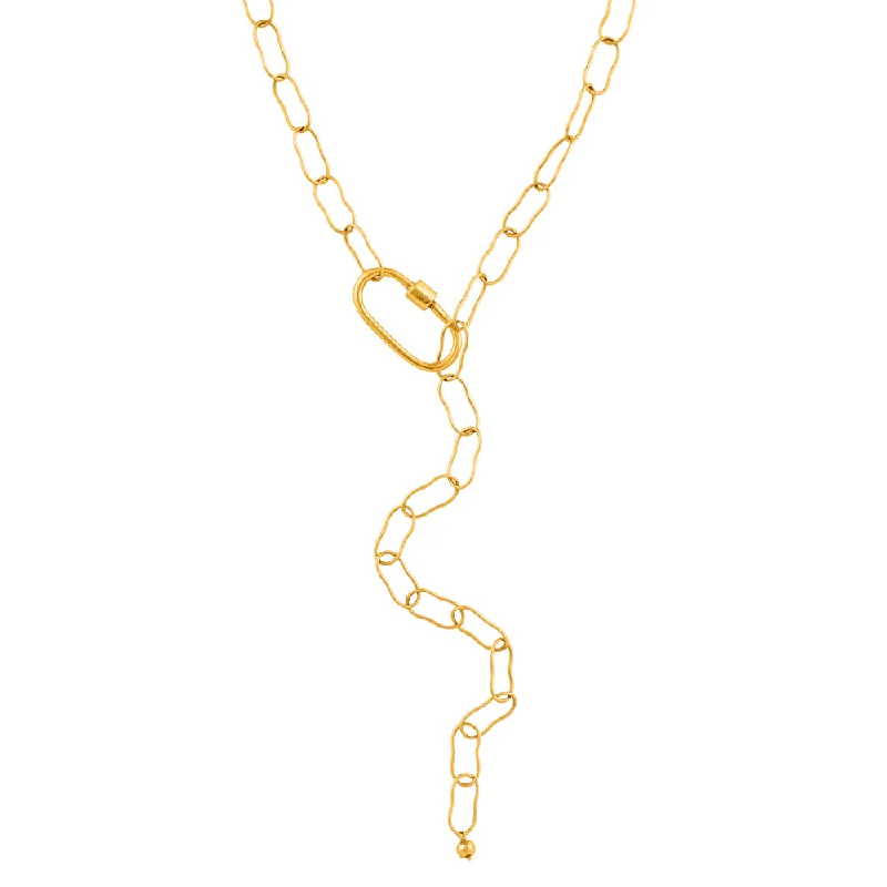 royal necklace for women-Carabiner Necklace in Gold