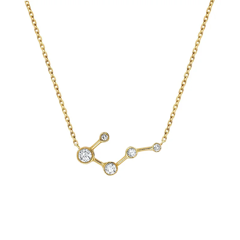 evening necklace for women-Big Dipper Diamond Constellation Necklace