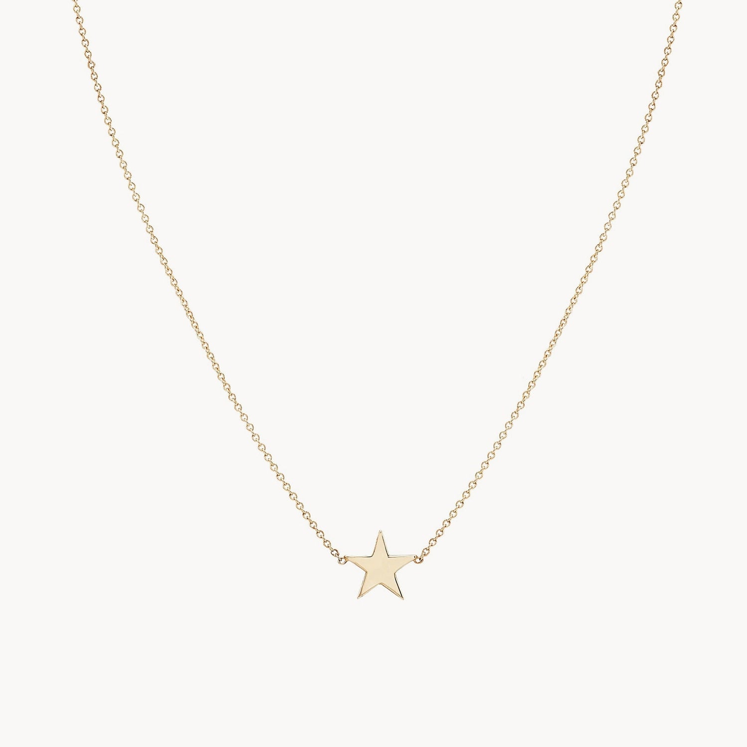 name necklace for women-Everyday little stella star necklace - 14k yellow gold