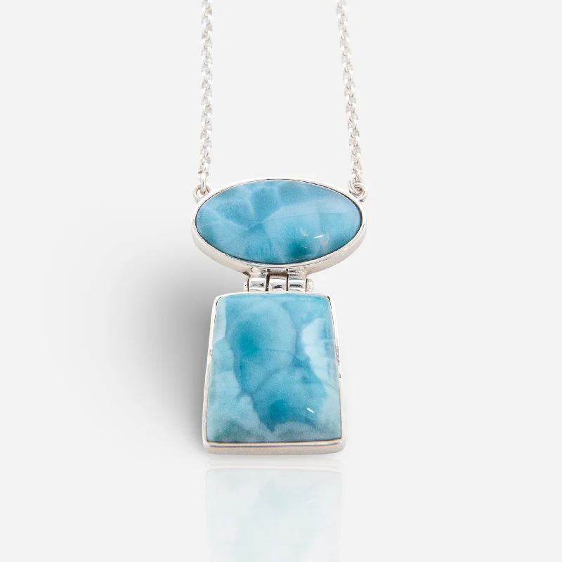 custom necklace for women-Larimar Necklace Clara