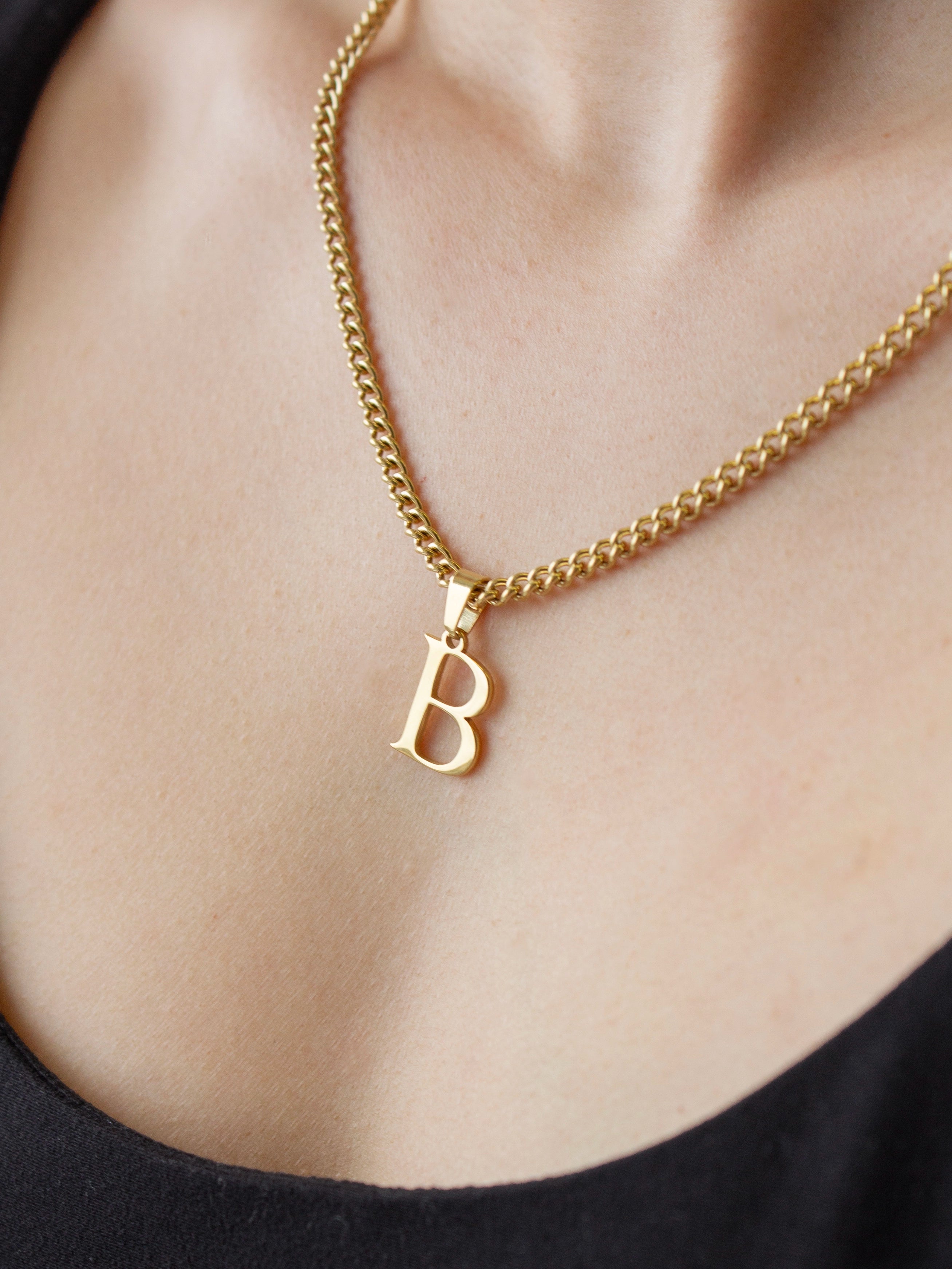 personalized necklace for women-Chloee Initial Necklace