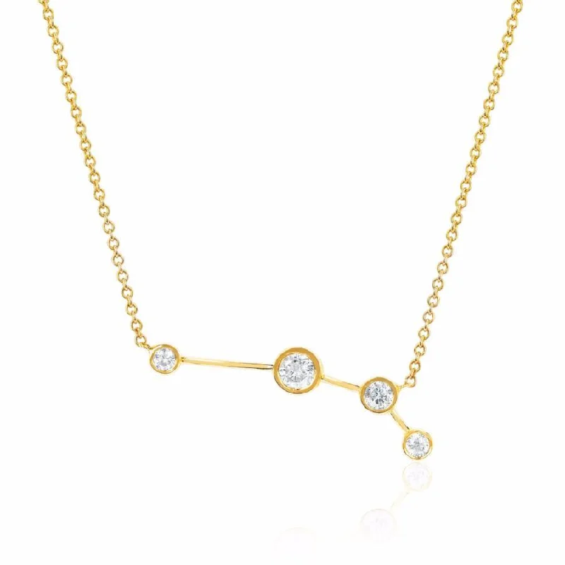 casual necklace for women-Aries Constellation Necklace